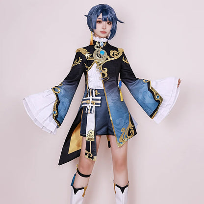 Costume de Cosplay Xingqiu Genshin Impact Uniforme de Carnaval Adulte Anime Costumes de Fête d'Halloween Jeu de Femmes