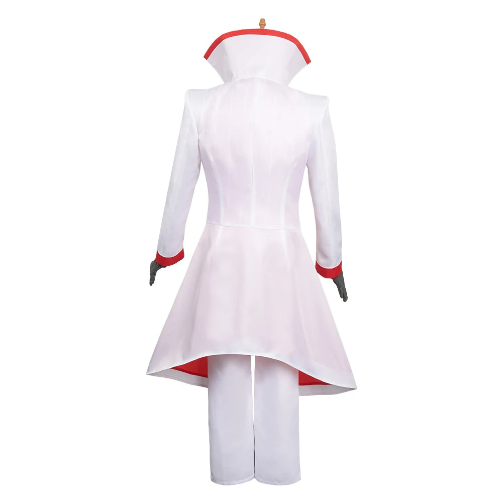 Lucifer Cosplay Costume Anime Hotel Cos Disguise for Adult Men Hat Uniform Top Pants Fantasia Outfits Halloween Carnival Suit