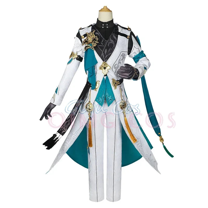 Luocha Cosplay Costume Honkai Star Rail Carnival Uniform Wig Anime Halloween Costumes men Game