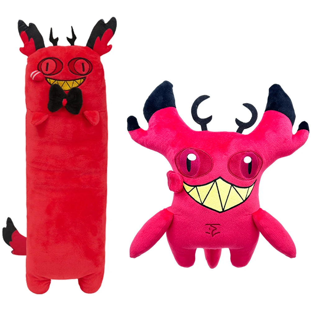 Long Chat Maudit Chat Alastor Fantasy Cosplay Hôtel Peluche Ange Dessin Animé Poussière Mascotte Douce Peluche Poupée Anniversaire Cadeau De Noël