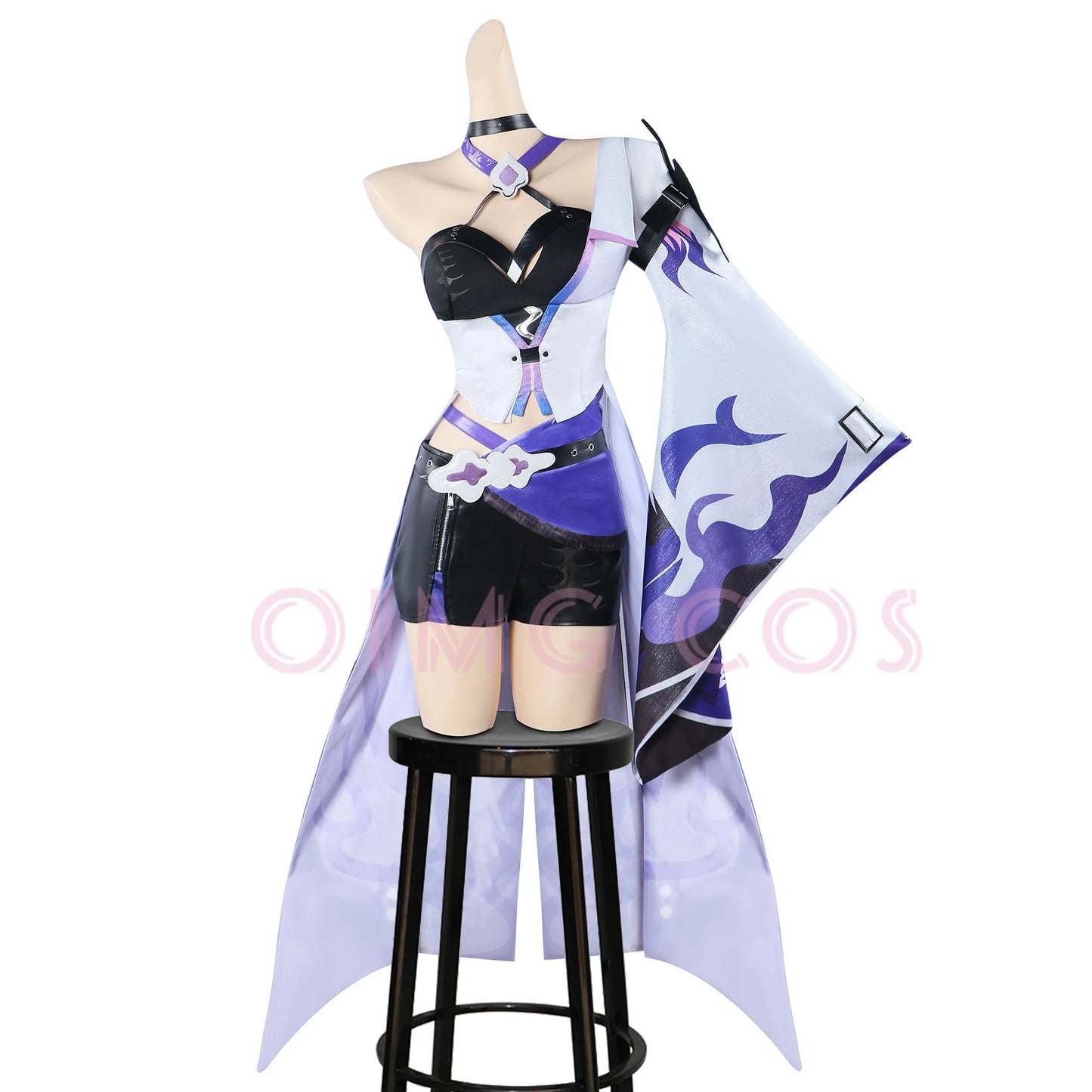 Acheron Cosplay Französisches Dienstmädchen Kostüm Honkai Star Rail Karneval Uniform Perücke Anime Halloween Kostüme Männer Spiel