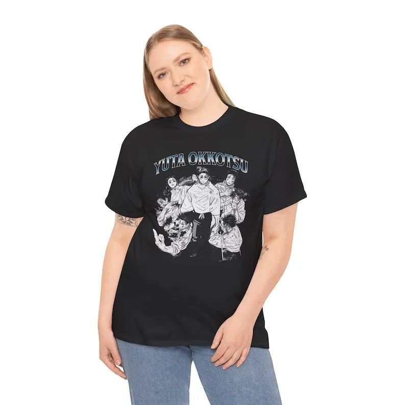 T-shirt Yuta Jujutsu Kaisen Vintage Streetwear Vêtements de qualité supérieure avec