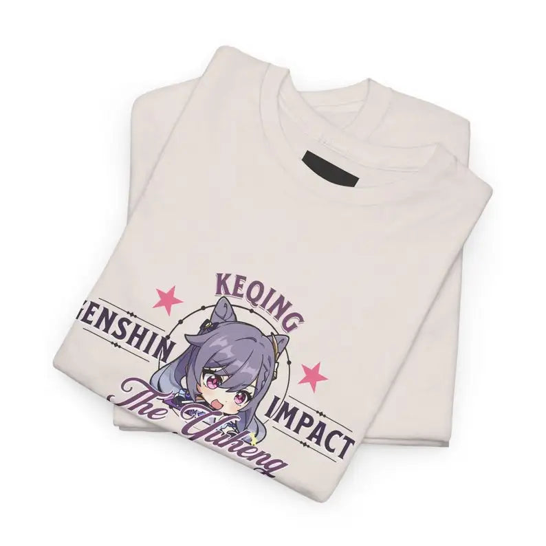 T-shirt Genshin Impact de Keqing : des vêtements de qualité supérieure avec vos personnages préférés ! Parfait pour les joueurs et les fans d'anime !