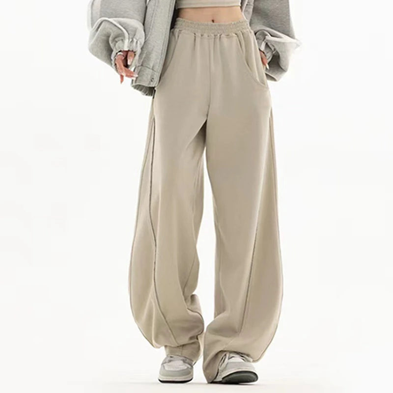 Loose Wide Leg Pants Women Baggy Y2k Korean Fashion Sweatpants High Waist Streetwear Trousers Vintage Casual Straight Joggers