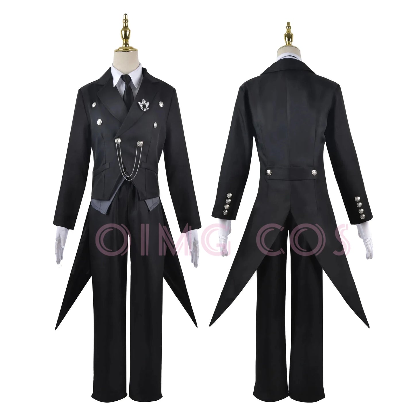 Black Butler Sebastian Michaelis Cosplay Sebas Kostüm Japanischer Anime Karneval Party Uniform Schwalbenschwanz