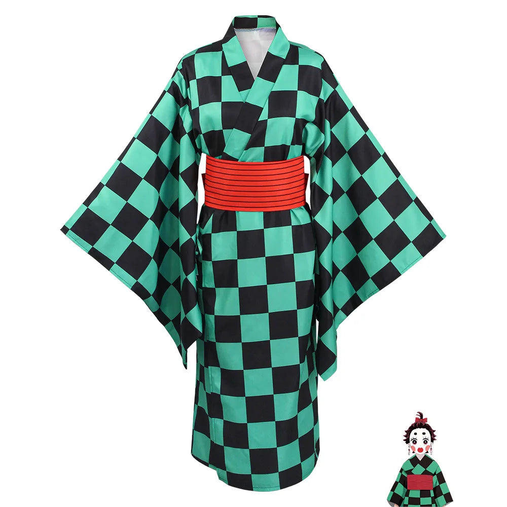 Agatsuma Zenitsu Kimono Anime Cosplay Kostüm Kamado Tanjirou Hashibira Inosuke Kleid Kimetsu No Yaiba Saison