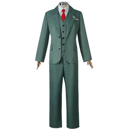 Costume d'uniforme de cosplay de la famille d'espionnage d'anime Loid Forger, costume et cravate pour hommes, chemise blanche