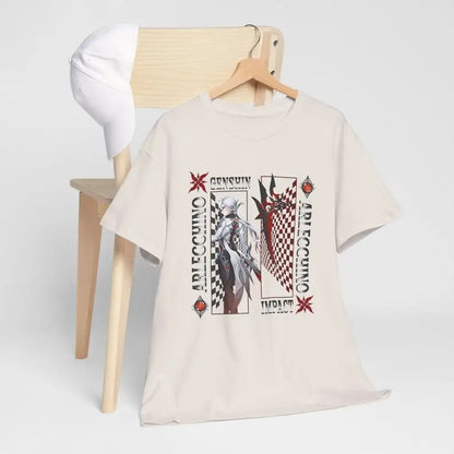 T-shirt Genshin Impact Arlecchino : des vêtements de qualité supérieure avec vos personnages préférés ! Parfait pour les joueurs et les fans d'anime !