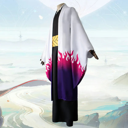 Costume de Cosplay Anime Ubuyashiki Kagaya Ensemble complet Kisatsutai Kimono Uniforme Halloween Femmes Hommes Jeu de Rôle Costume Accessoire