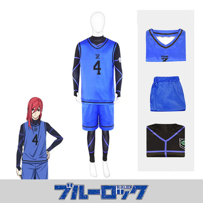 Anime Blue Lock Cosplay Kostüm Isagi Yoichi Chigiri Bachira Rensuke Kunigami Fußball maillot fuß uniforme Kleidung Trikots