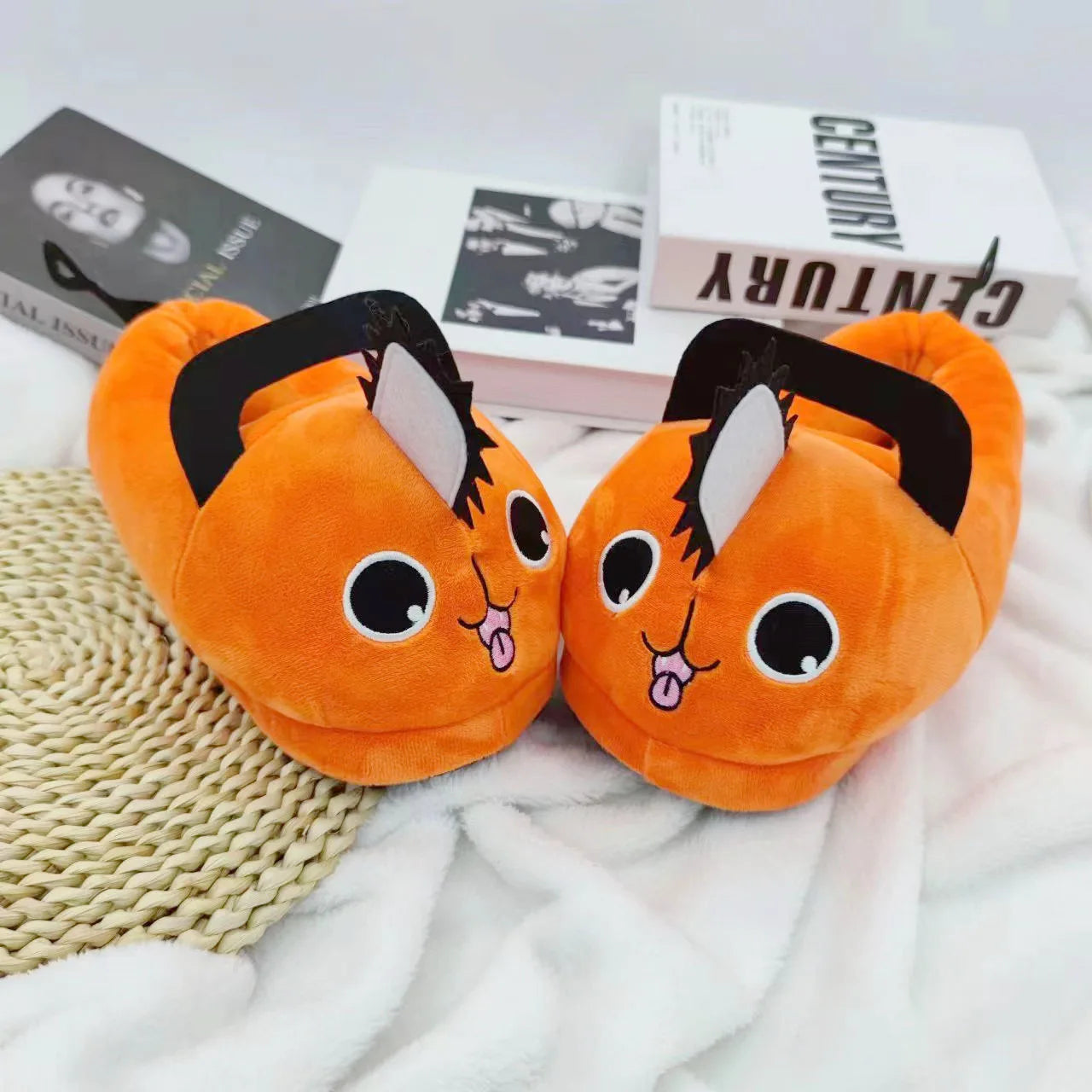 Pantoufles d'anime japonaises Cosplay Anime Kawaii chiot fête costumes accessoires Halloween Noël chambre chaussures décoration de la maison taille unique