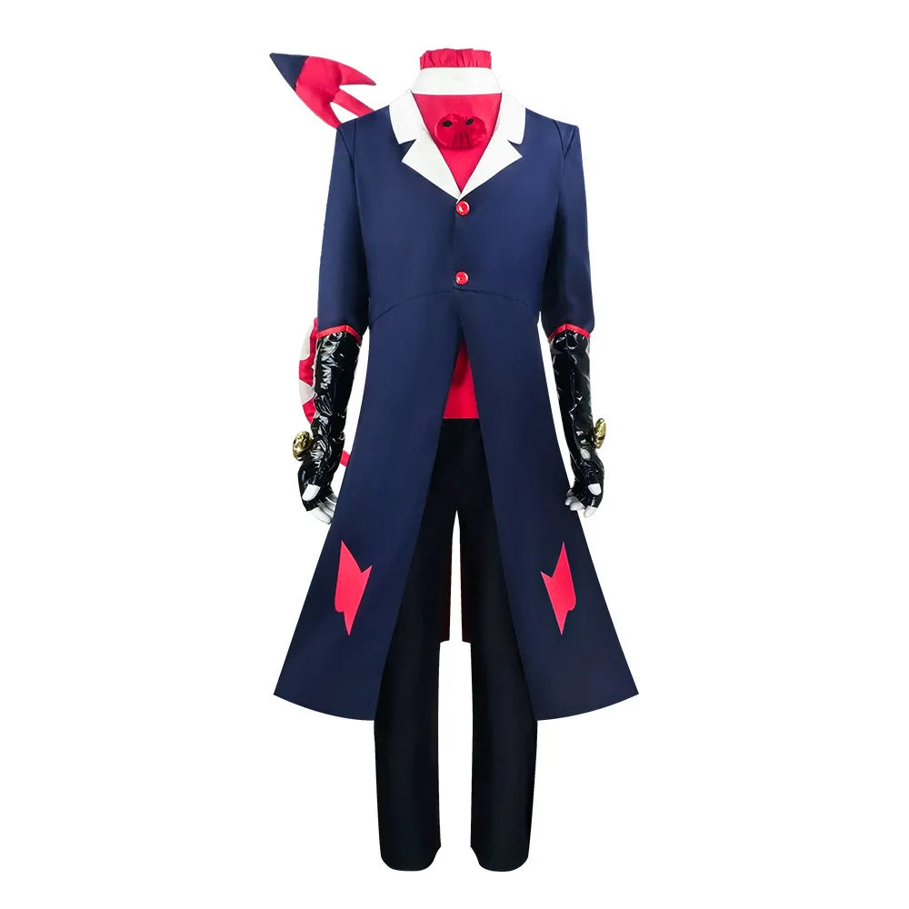 Anime Helluva Boss Blitzo Cosplay Kostüm HavingTail Party Uniform Anzug mit Schwanz Halloween Outfit für Männer Frauen Custom Prop