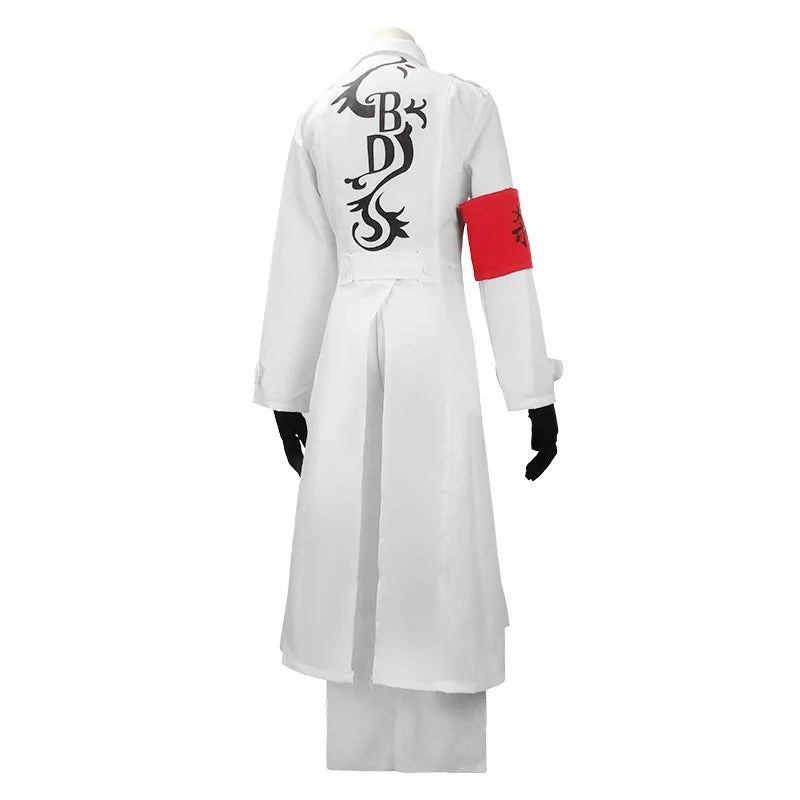 Anime Tokyo Revengers Cosplay Costume Seishu Inui Kokounoi Hajime Ensemble Uniforme Blanc Uniforme Dragons Noirs Fête d'Halloween