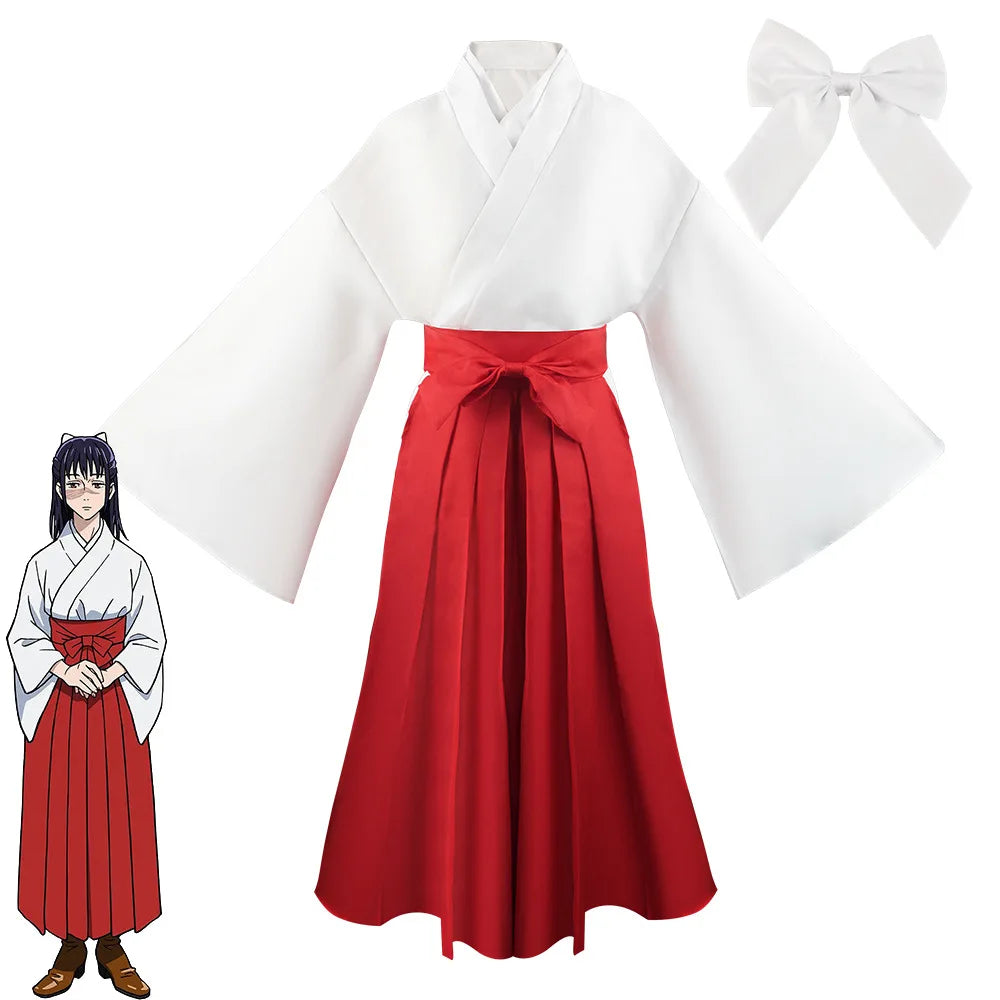 Anime Jujutsu Iroi Utahime Cosplay Kostüm Utahime Iroi Kimono Uniform Voller Anzug Halloween Kostüm für Frauen Männer