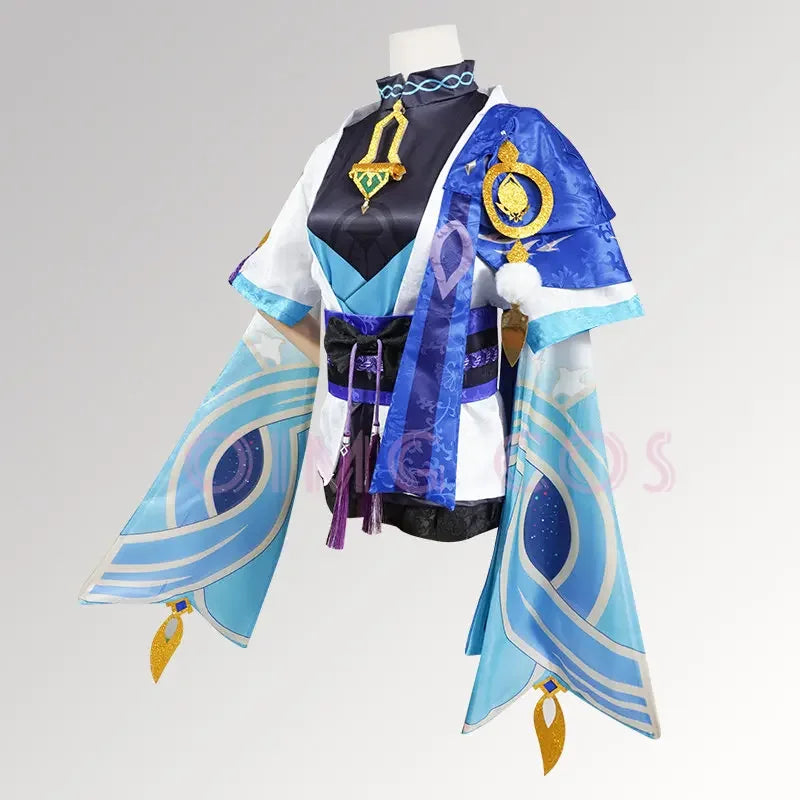 Genshin Impact Wanderer Kunikuzushi Cosplay Costume Uniforme Anime Halloween Costumes Femmes Fatui Scaramouche Balladeer