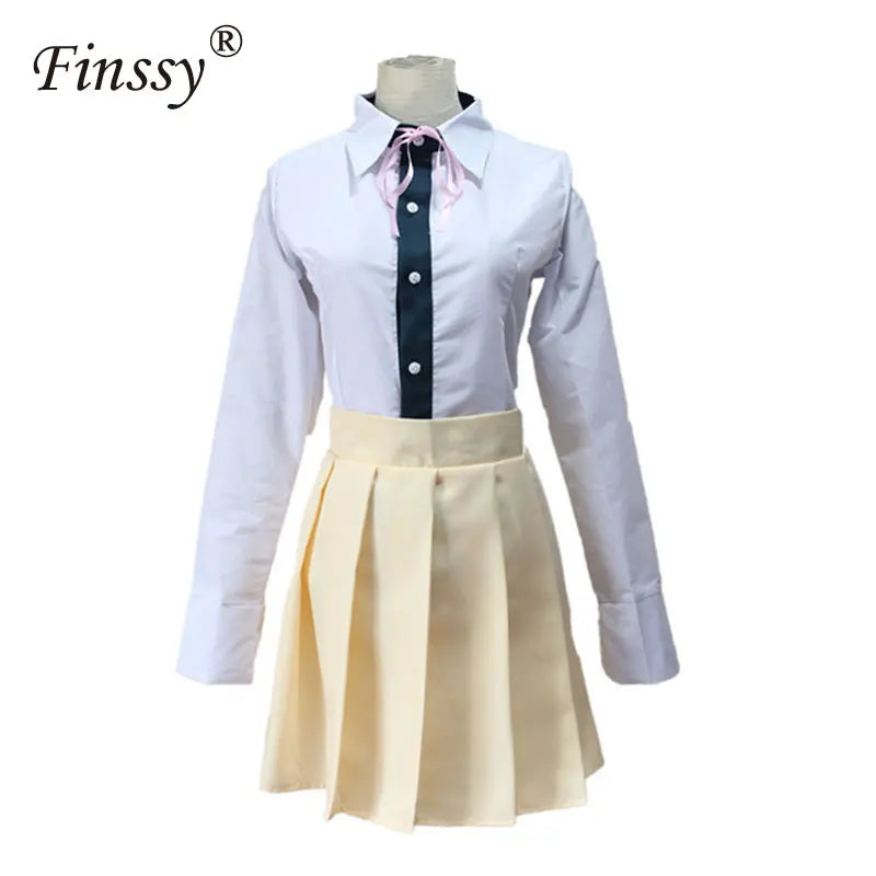 Uniforme de lycéen Anime Danganronpa Nanami ChiaKi Cosplay Costume Veste à manches longues Jupe courte Jupe Loli