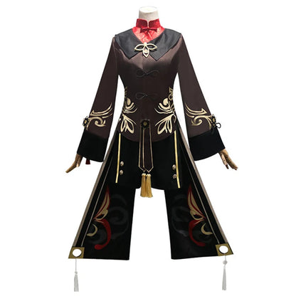 Genshin Impact Hu Tao Cosplay Costume Chinois Ancien Costume Halloween Carnaval Hutao Vêtements Y Compris Chaussettes Chapeau Bijoux