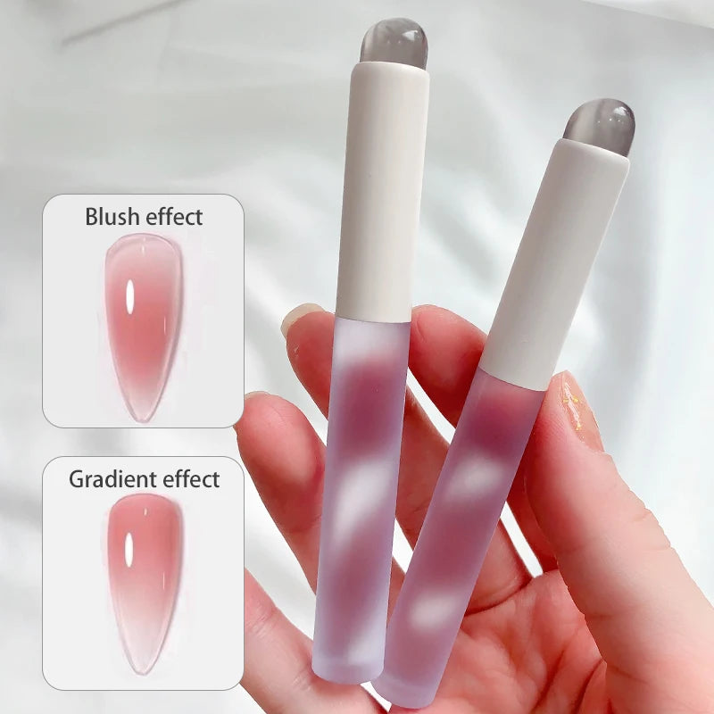 Nail Art Silicone Applicator Sticks Chrome Pigment Dust Applying Manicure Tool Easy-Daub Pigment Silicone Nail Brushes