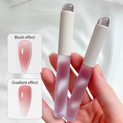 Nail Art Silicone Applicator Sticks Chrome Pigment Dust Applying Manicure Tool Easy-Daub Pigment Silicone Nail Brushes