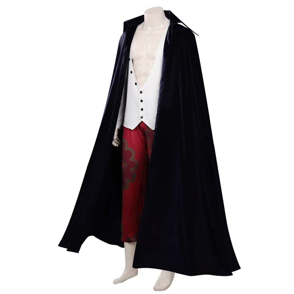 FILM RED Shanks Cosplay Fantasia Costume Adulte Hommes Uniforme Manteau Manteau Pantalon Fantaisie Tenues Halloween Carnaval Costume