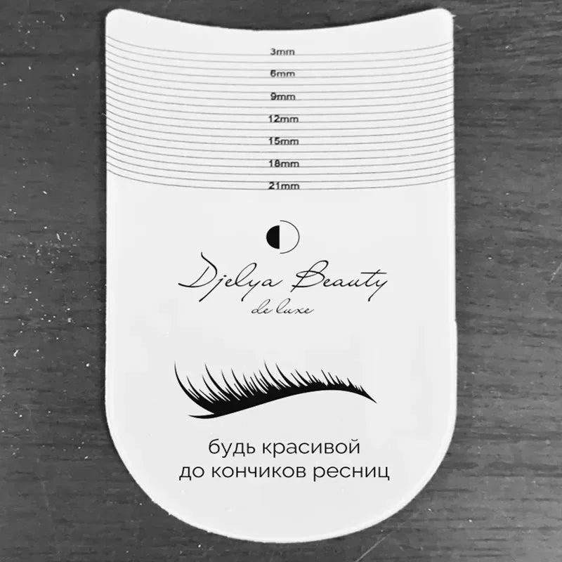 Règle de mesure de la longueur des cils, règle portable en plastique souple pour sourcils, outil de maquillage, accessoire de croissance des extensions de cils