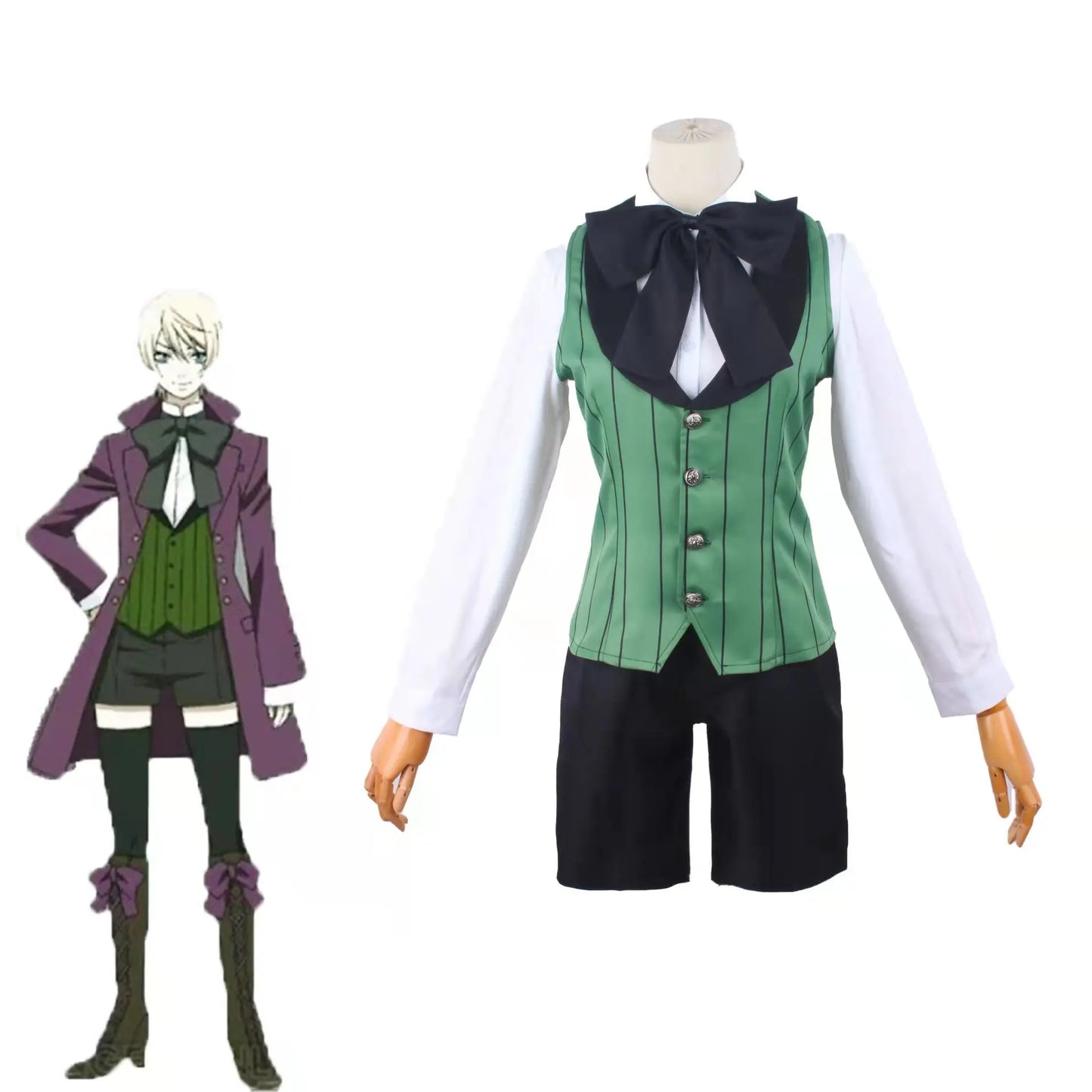 Black Butler Alois Trancy Cosplay Kostüm Japanische Anime Karneval Party Teufel Uniform