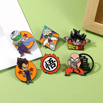 Dragon Ball Z Anime Son Goku Brosche Kinder Kleidung Dekorative Abzeichen Männer Cartoon Rucksack Legierung Persönlichkeit Abzeichen Zubehör