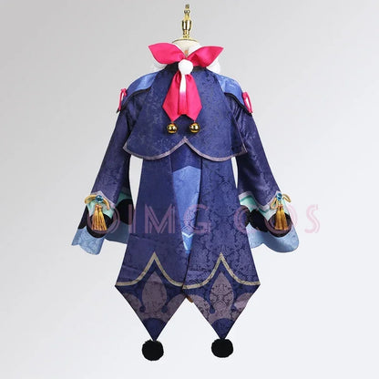 Genshin Impact Qiqi Cosplay Costume Uniforme Perruque Anime Halloween Costumes pour Fille Jeu