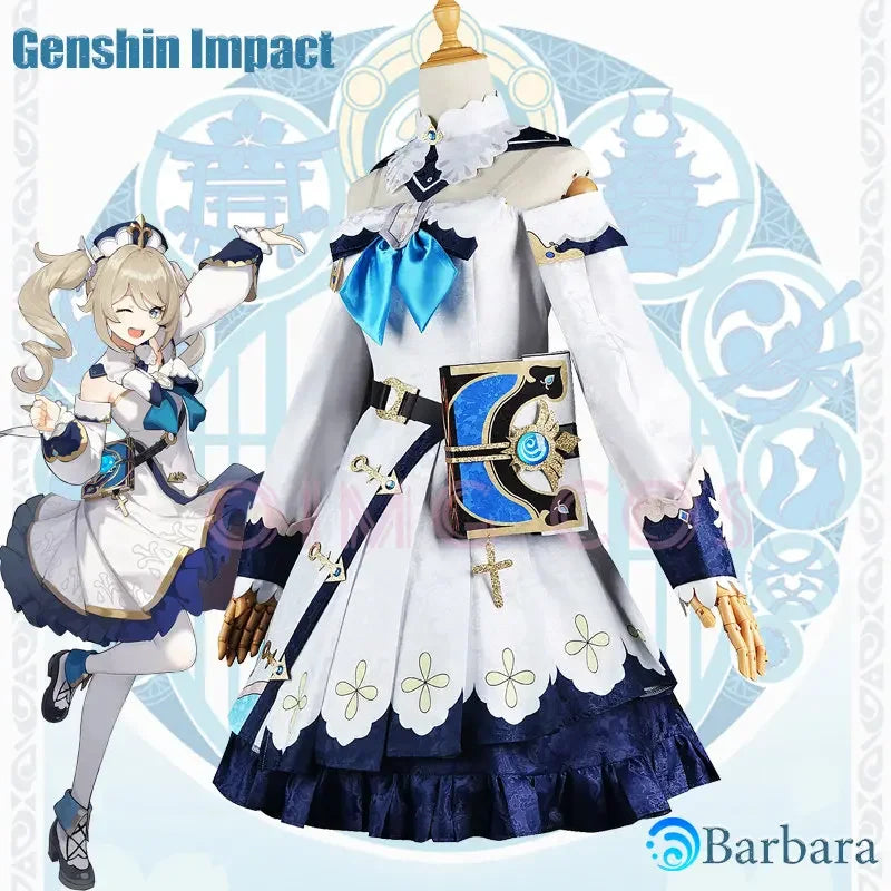 Barbara Cosplay Genshin Impact Kostüm Erwachsene Karneval Uniform Anime Halloween Party Kostüme Maskerade Frauen Spiel