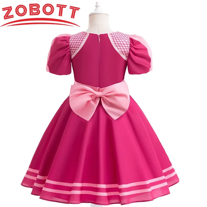 2024 Noël Enfants Dessin Animé Chien Fille Cosplay Costume Halloween Enfants Skye Habiller Scène Performance Fête Princesse Robe