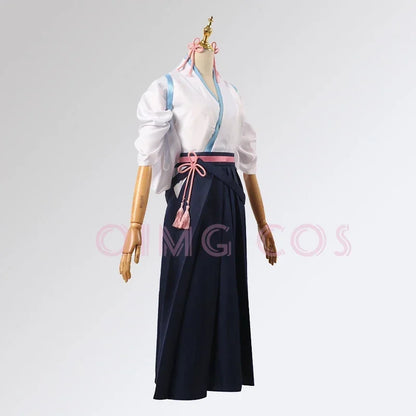 Genshin Impact Kamisato Ayaka Cosplay Kendo uniforme Costume Jacquard Tissu Uniforme Halloween Costumes Frostflake Heron