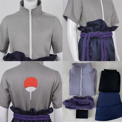 Anime Uchiha Sasuke Cosplay Outfit Halloween Costume Party Role Play Uniform Comic Clothes Outfit