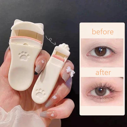 Recourbe-cils en forme de griffe de chat - Design mignon - Accessoires - Outil adapté à toutes les formes de cils - Longue durée - Professionnel - Pour le maquillage des femmes