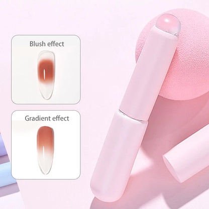 Nail Art Silicone Applicator Sticks Chrome Pigment Dust Applying Manicure Tool Easy-Daub Pigment Silicone Nail Brushes