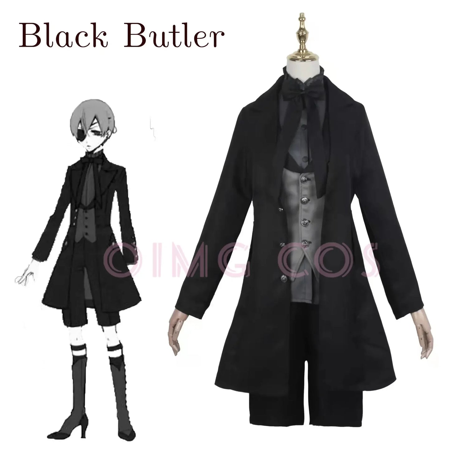 Black Butler Ciel Phantomhive Cosplay Kostüm Japanische Anime Karneval Party Teufel Uniform