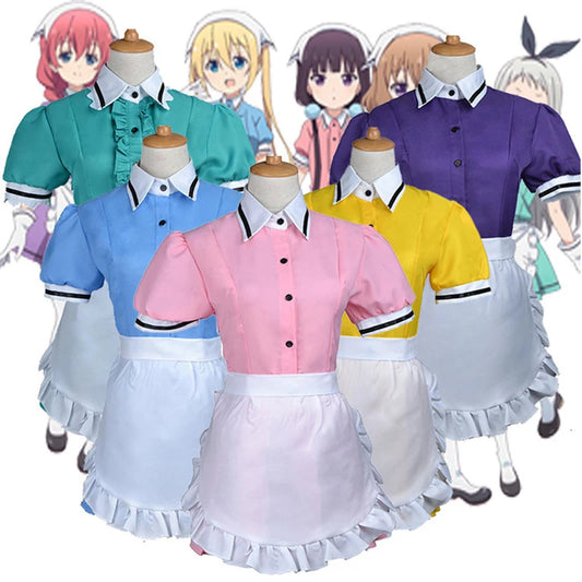 4 styles Anime Blend S Cosplay Costume Restaurant Café Femme de chambre Uniforme de travail Halloween Carnaval Robe pour femme