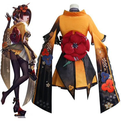 Chiori Cosplay Kostüm Genshin Impact Uniform Perücke Anime Chinesischer Stil Halloween Chiori Cosplay Anzüge Kostüm