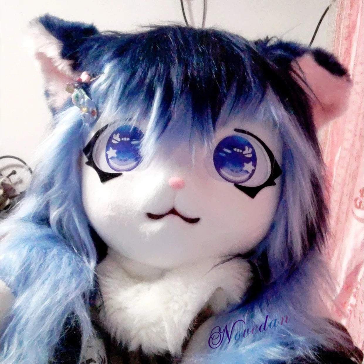 Fursuit Tête Kigurumi Kig Furry Masque Cosplay Costume Pattes Queue Comiket Furry Headbase Chat Lapin Poupée Animal Cosplay Costume