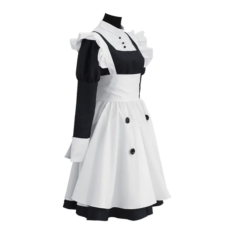 Black Butler MEY-RIN Cosplay-Kostüm, Anime-Uniform für Frauen, Halloween-Kostüme