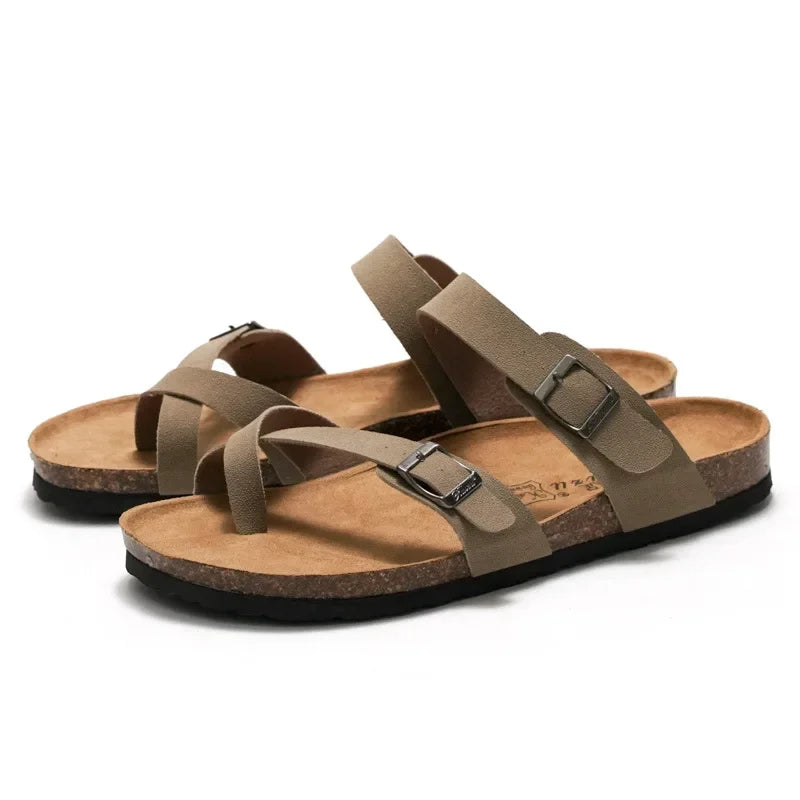 CEVABULE Damen Kork Sandalen Paare Strand Wasser Kiefer Oberbekleidung Damenschuhe KWN