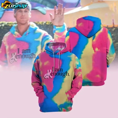 Sweat à capuche unisexe avec impression tie-dye 3D Kenough