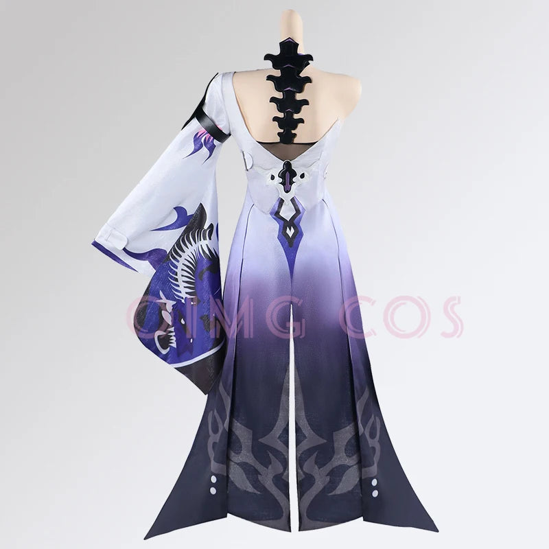 Acheron Cosplay Französisches Dienstmädchen Kostüm Honkai Star Rail Karneval Uniform Perücke Anime Halloween Kostüme Männer Spiel