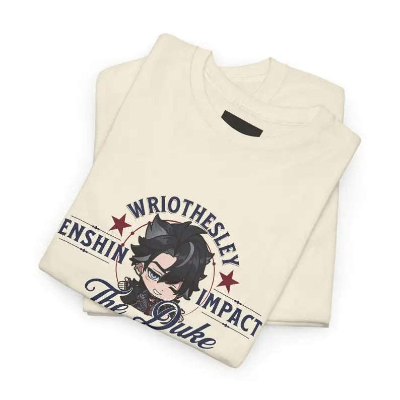 Wriothesley Genshin Impact T-Shirt: Premium Quality Apparel Featuring Your Favorite Characters! Perfect for Gamers & Anime Fans!