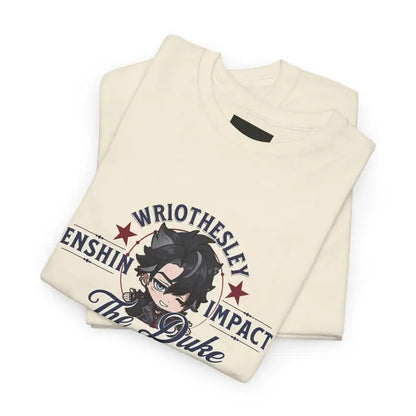 Wriothesley Genshin Impact T-Shirt: Premium Quality Apparel Featuring Your Favorite Characters! Perfect for Gamers & Anime Fans!