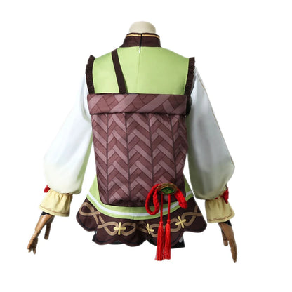 Costume de Cosplay Genshin Impact Yaoyao pour adultes et garçons, vêtements comprenant un couvre-chef, une chaussette, un sac banane, un uniforme de Cosplay Loli d'Halloween