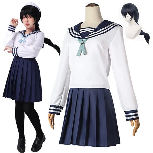 Anime Amanai Riko Cosplay Sailor JK Anzug Kleid Outfit Uniform Sets Halloween Frauen Mädchen Kostüm