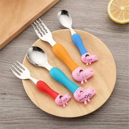 Cartoon Peppa Pig Geschirr Gabel Löffel George Pig Papa Mama Party Anime Figur Geschirr Studenten Familie Geschenk Spielzeug Party Jungen Geschenke