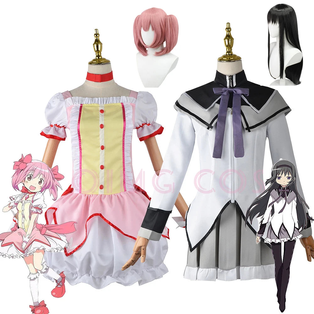 Kaname Madoka Akemi Homura Cosplay Costume Puella Magi Madoka Magica Adult Carnival Uniform Anime Halloween Costumes Women Game