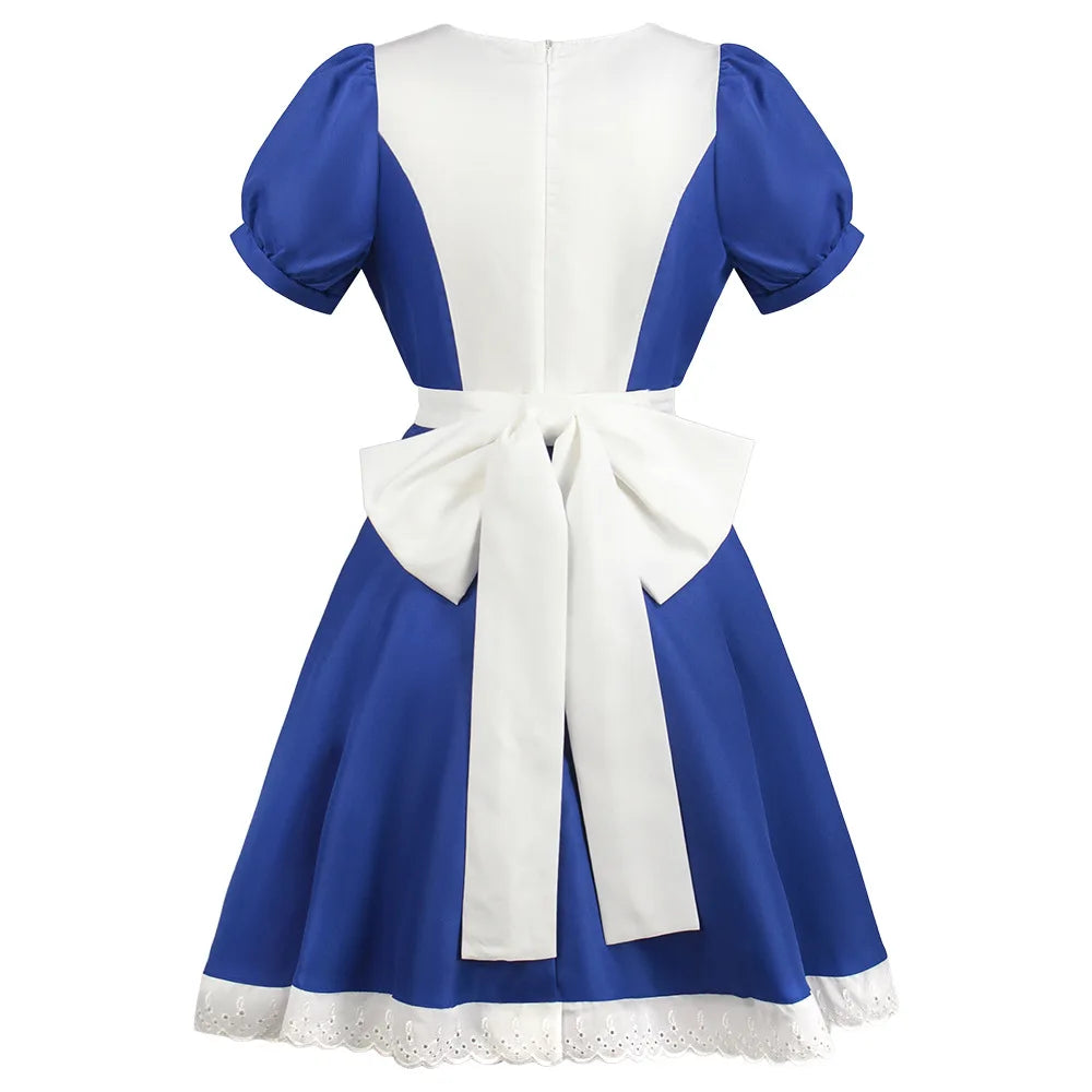 Anime Alice Prinzessin Kleid Dienstmädchen Schürze Kleid Spiel Madness Returns Alice Cosplay Kostüm Für Frauen Mädchen Halloween-Party