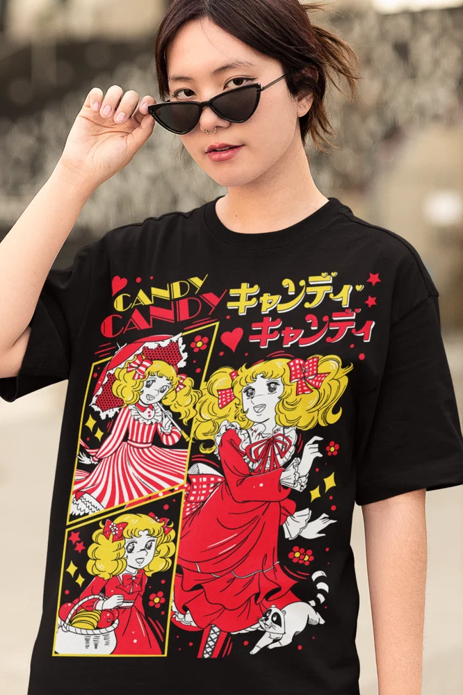 Candy Candy T-Shirt,Shojo,Riyoko Ikeda,Rose von Versailles,Kawaii Anime,Alle Größen